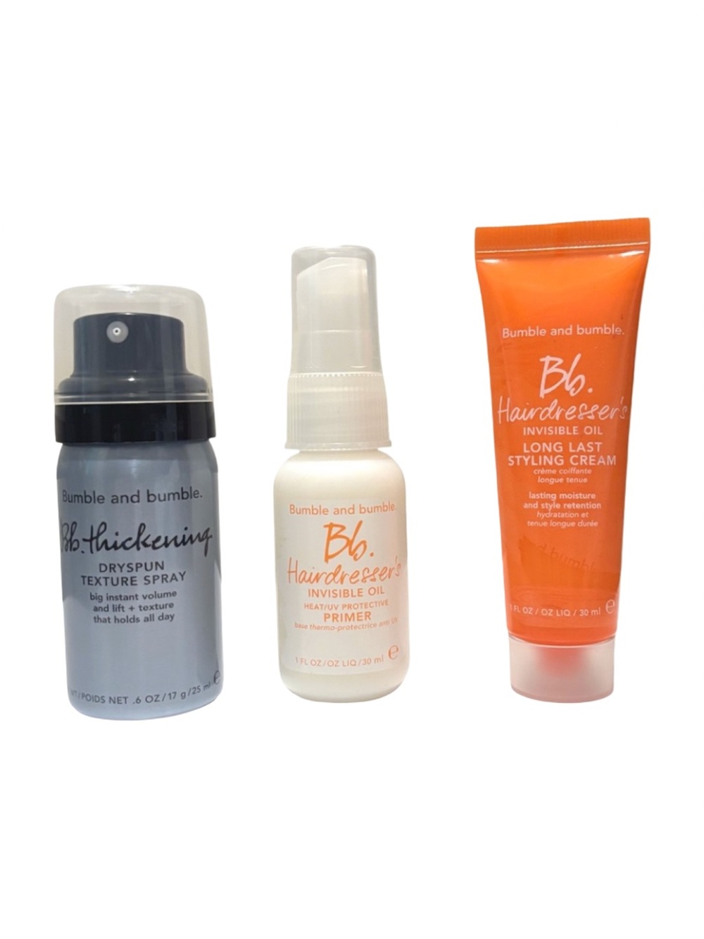 Bundle of 3 bumble & bumble hair minis